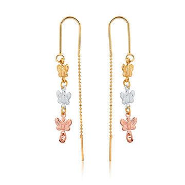 18K Gold Layered Oro Laminado Earring